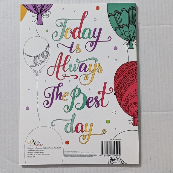 Color Me Inspired Adult Coloring Book, Like New - Picture 2 of 8